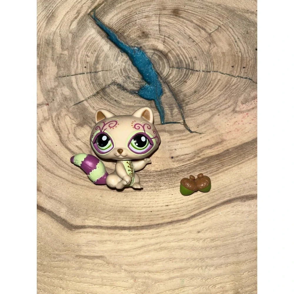 Littlest Pet Shop Postcard Pet Raccoon #1354